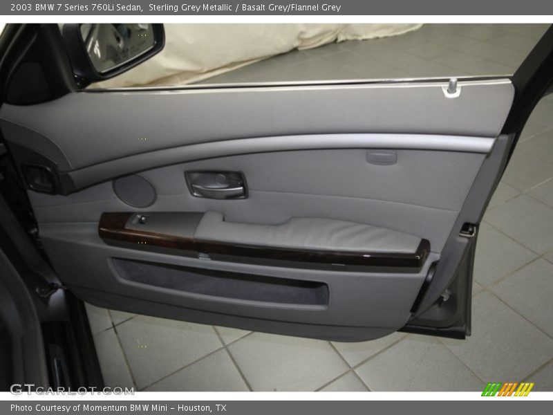 Sterling Grey Metallic / Basalt Grey/Flannel Grey 2003 BMW 7 Series 760Li Sedan