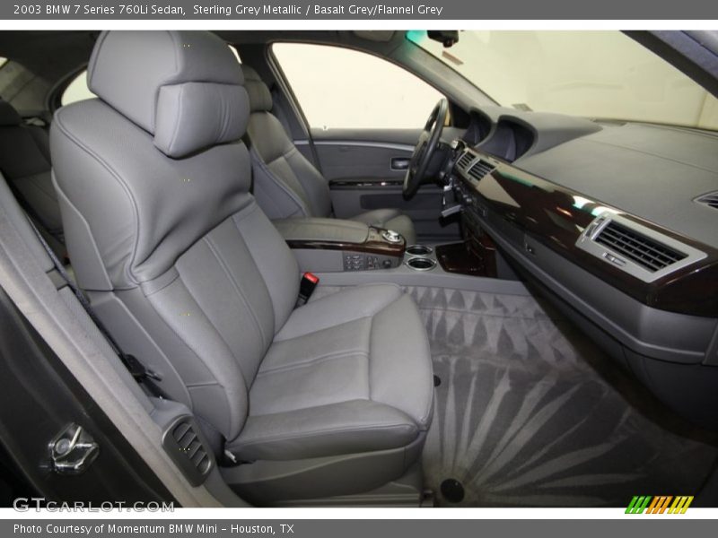 Sterling Grey Metallic / Basalt Grey/Flannel Grey 2003 BMW 7 Series 760Li Sedan