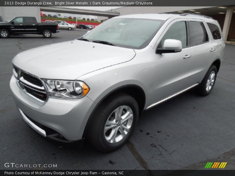 Bright Silver Metallic / Dark Graystone/Medium Graystone 2013 Dodge Durango Crew