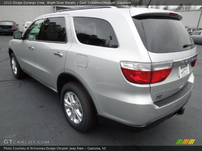 Bright Silver Metallic / Dark Graystone/Medium Graystone 2013 Dodge Durango Crew