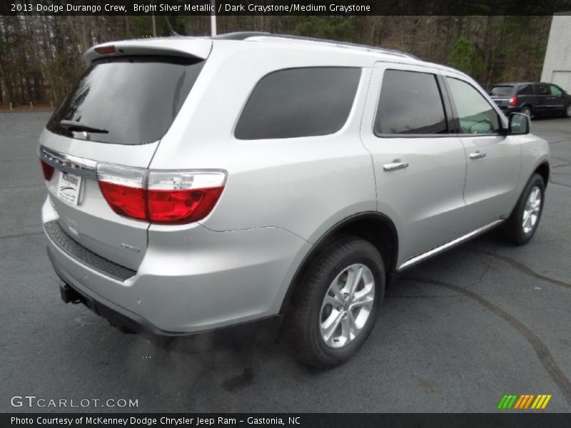Bright Silver Metallic / Dark Graystone/Medium Graystone 2013 Dodge Durango Crew