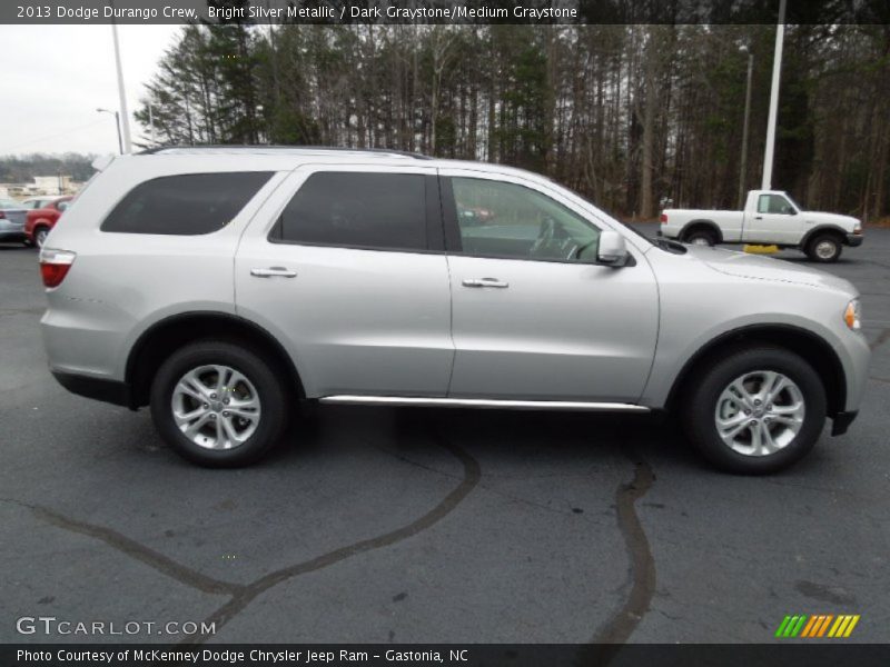 Bright Silver Metallic / Dark Graystone/Medium Graystone 2013 Dodge Durango Crew