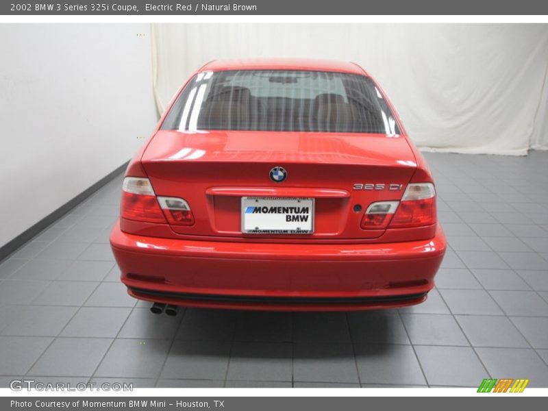 Electric Red / Natural Brown 2002 BMW 3 Series 325i Coupe