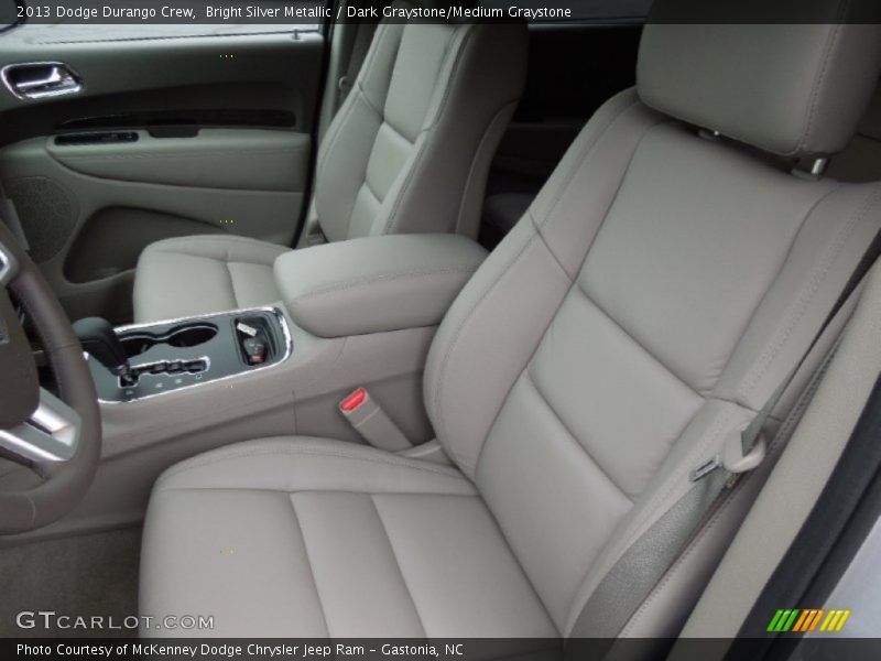 Bright Silver Metallic / Dark Graystone/Medium Graystone 2013 Dodge Durango Crew