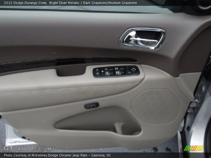 Bright Silver Metallic / Dark Graystone/Medium Graystone 2013 Dodge Durango Crew