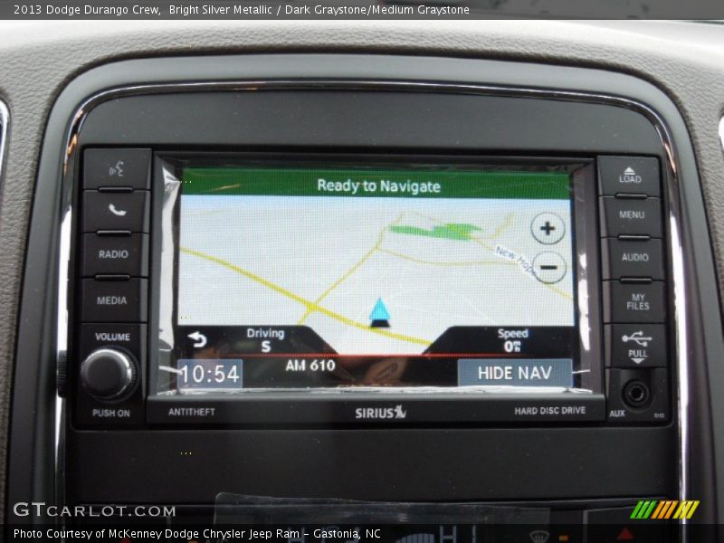 Bright Silver Metallic / Dark Graystone/Medium Graystone 2013 Dodge Durango Crew