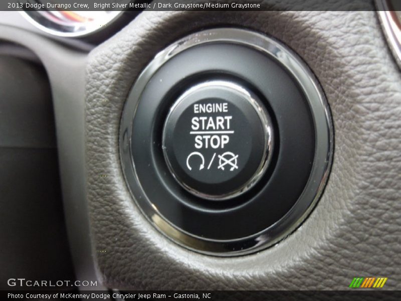 Bright Silver Metallic / Dark Graystone/Medium Graystone 2013 Dodge Durango Crew