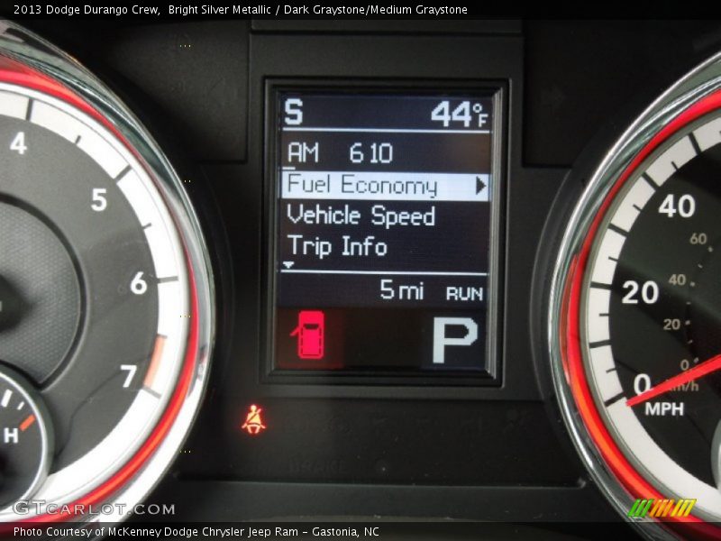 Bright Silver Metallic / Dark Graystone/Medium Graystone 2013 Dodge Durango Crew