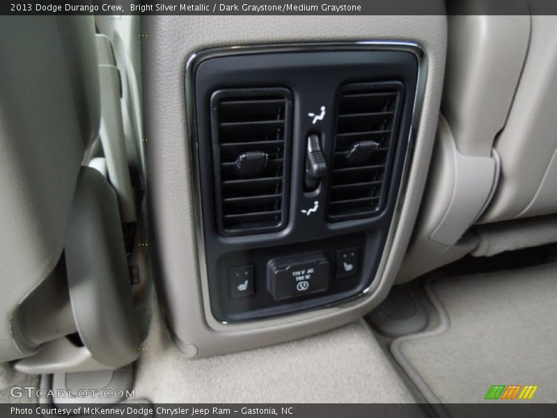 Bright Silver Metallic / Dark Graystone/Medium Graystone 2013 Dodge Durango Crew