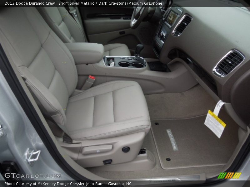 Bright Silver Metallic / Dark Graystone/Medium Graystone 2013 Dodge Durango Crew