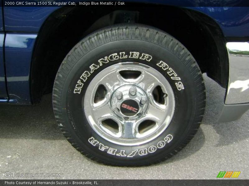 Indigo Blue Metallic / Oak 2000 GMC Sierra 1500 SL Regular Cab