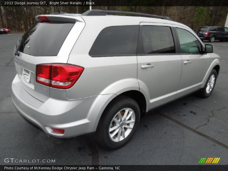 Bright Silver Metallic / Black 2013 Dodge Journey SXT