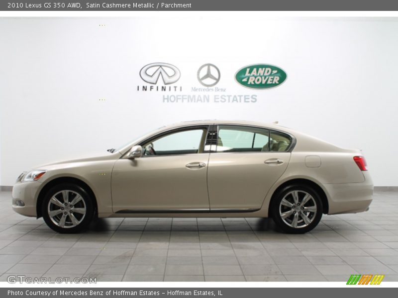 Satin Cashmere Metallic / Parchment 2010 Lexus GS 350 AWD