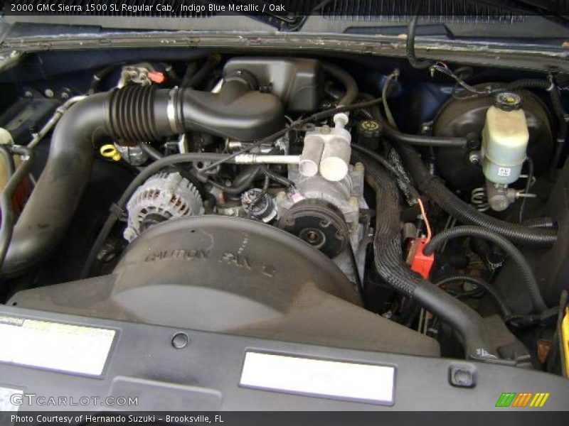 Indigo Blue Metallic / Oak 2000 GMC Sierra 1500 SL Regular Cab