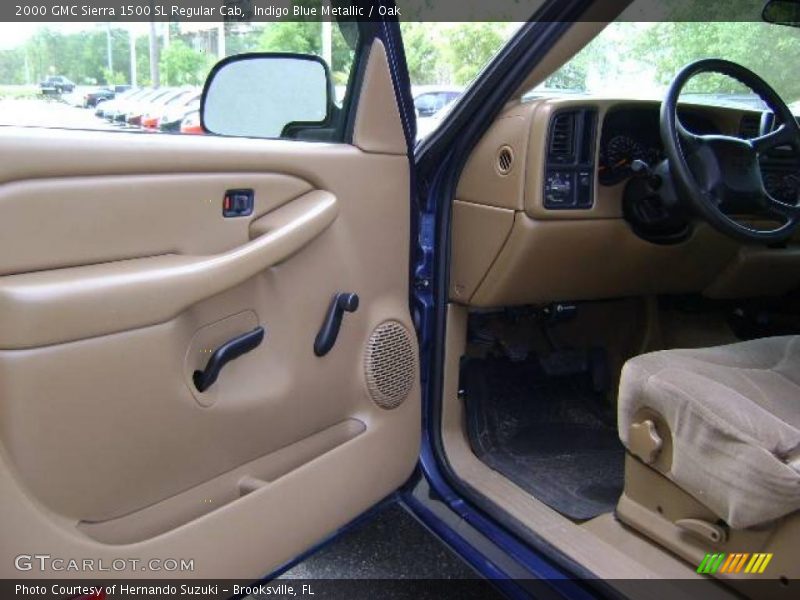 Indigo Blue Metallic / Oak 2000 GMC Sierra 1500 SL Regular Cab