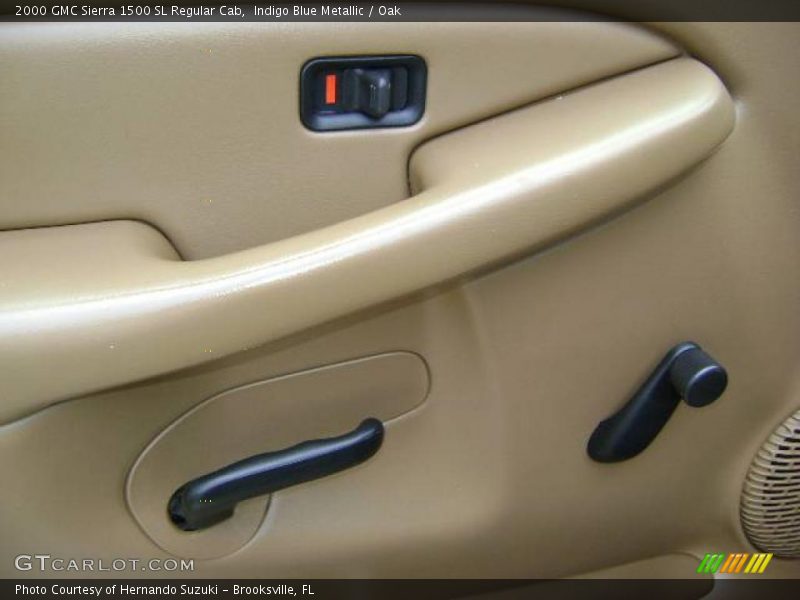 Indigo Blue Metallic / Oak 2000 GMC Sierra 1500 SL Regular Cab