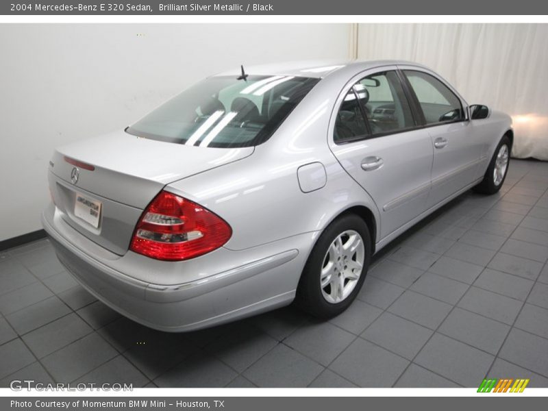 Brilliant Silver Metallic / Black 2004 Mercedes-Benz E 320 Sedan