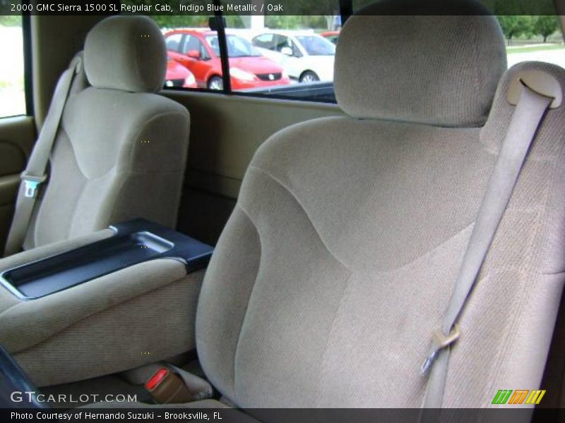 Indigo Blue Metallic / Oak 2000 GMC Sierra 1500 SL Regular Cab