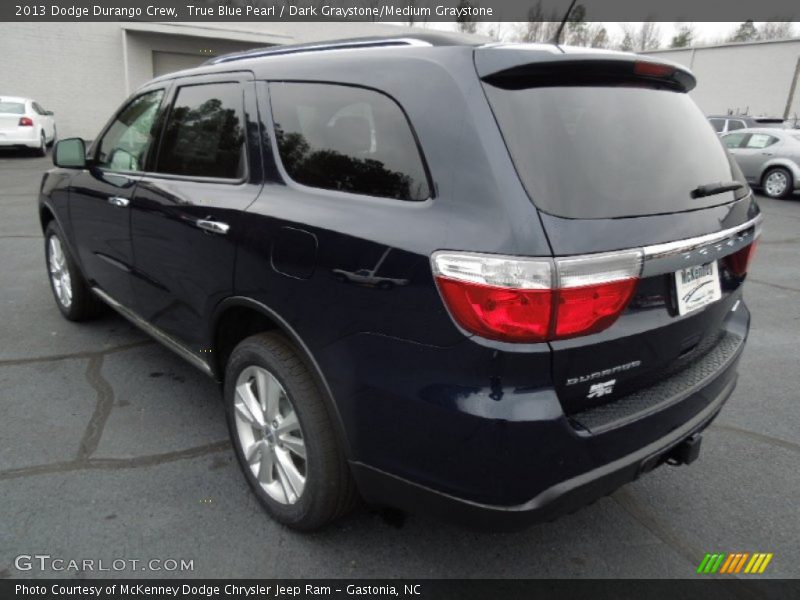 True Blue Pearl / Dark Graystone/Medium Graystone 2013 Dodge Durango Crew