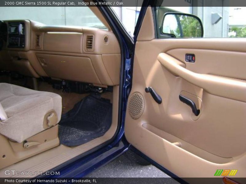 Indigo Blue Metallic / Oak 2000 GMC Sierra 1500 SL Regular Cab