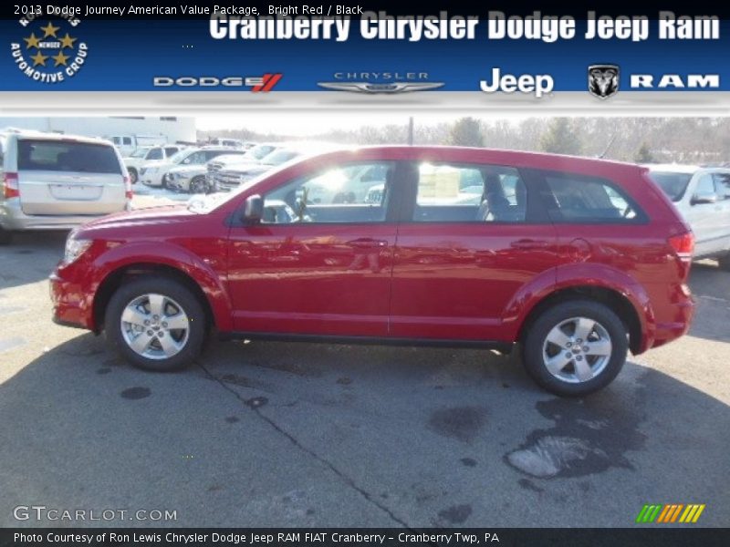 Bright Red / Black 2013 Dodge Journey American Value Package