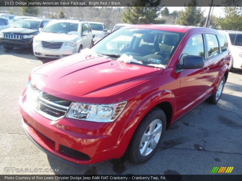 Bright Red / Black 2013 Dodge Journey American Value Package