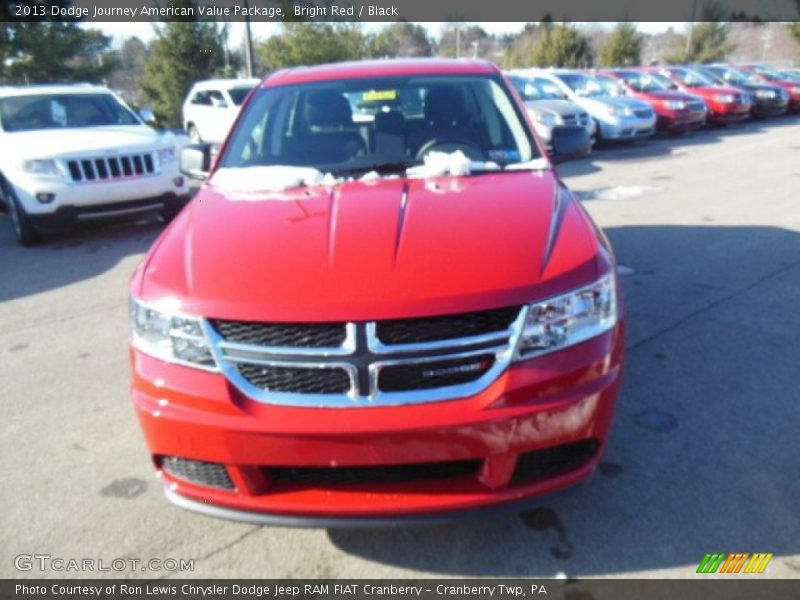 Bright Red / Black 2013 Dodge Journey American Value Package