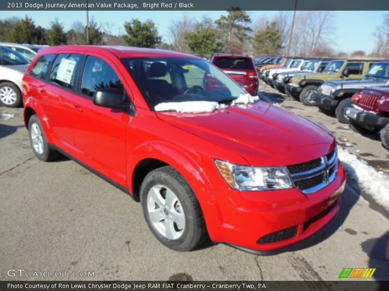 Bright Red / Black 2013 Dodge Journey American Value Package