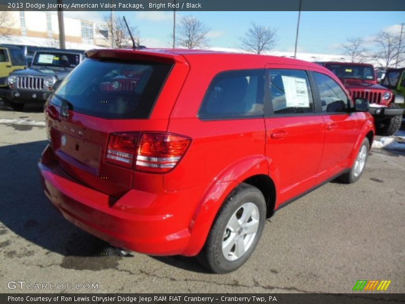 Bright Red / Black 2013 Dodge Journey American Value Package