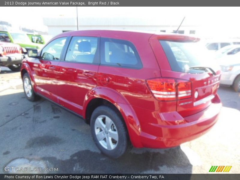 Bright Red / Black 2013 Dodge Journey American Value Package