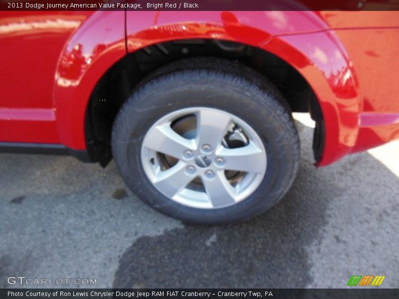 Bright Red / Black 2013 Dodge Journey American Value Package