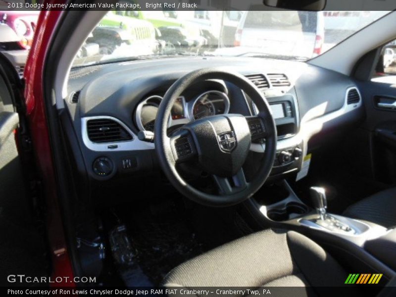 Bright Red / Black 2013 Dodge Journey American Value Package