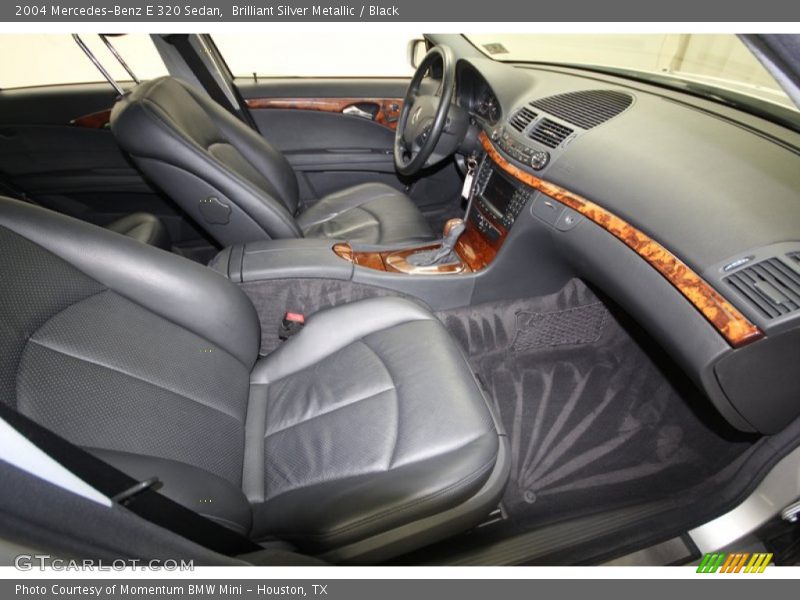 Brilliant Silver Metallic / Black 2004 Mercedes-Benz E 320 Sedan
