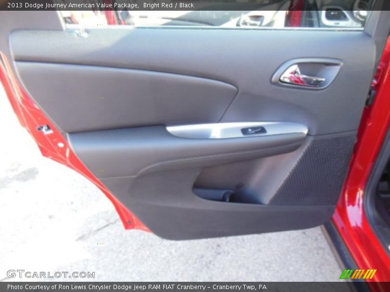 Bright Red / Black 2013 Dodge Journey American Value Package