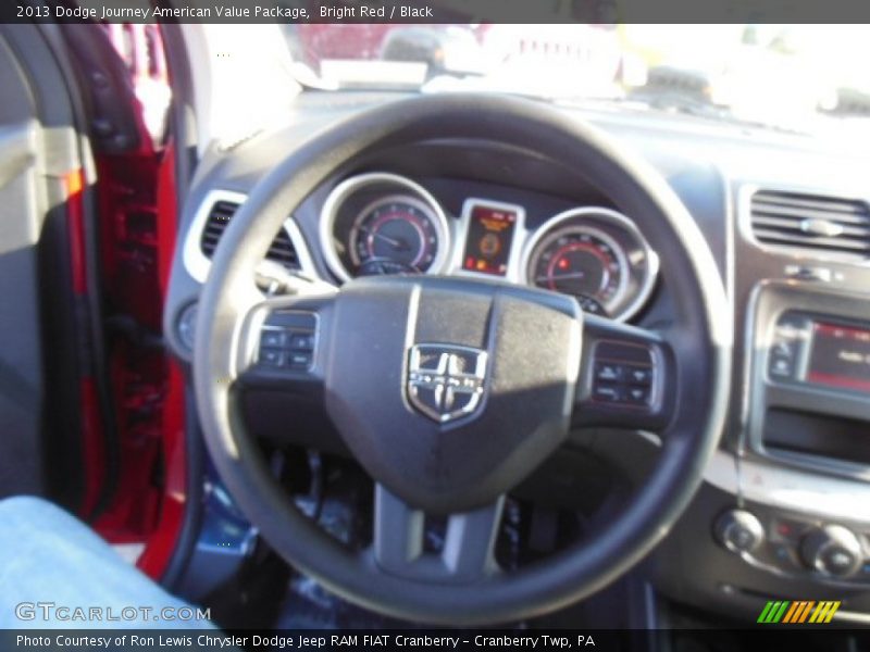 Bright Red / Black 2013 Dodge Journey American Value Package