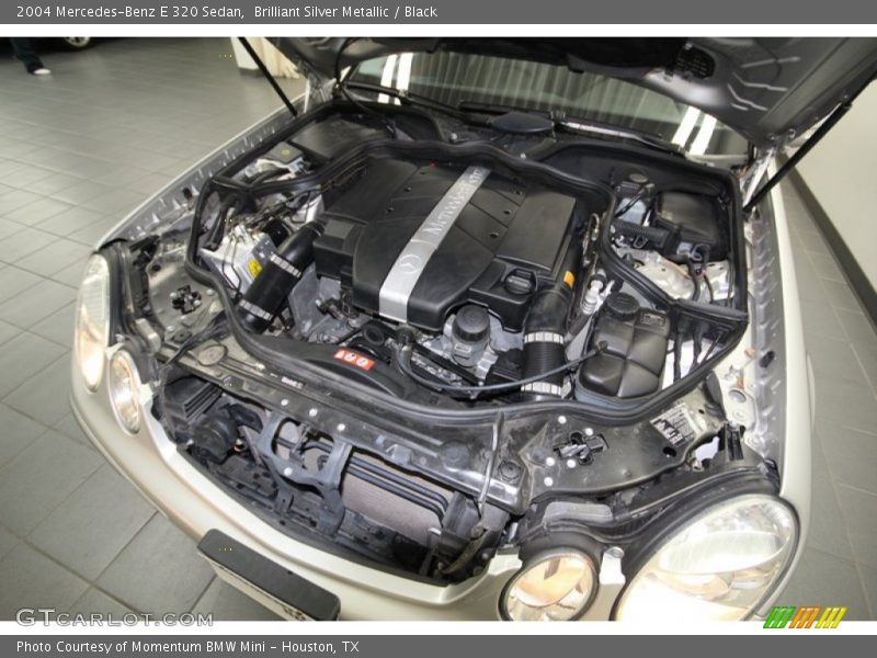 Brilliant Silver Metallic / Black 2004 Mercedes-Benz E 320 Sedan