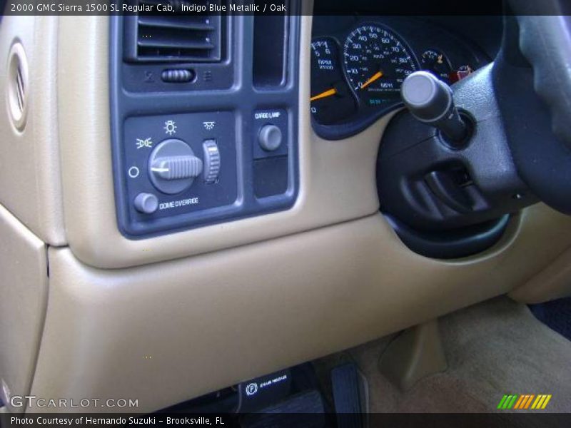 Indigo Blue Metallic / Oak 2000 GMC Sierra 1500 SL Regular Cab