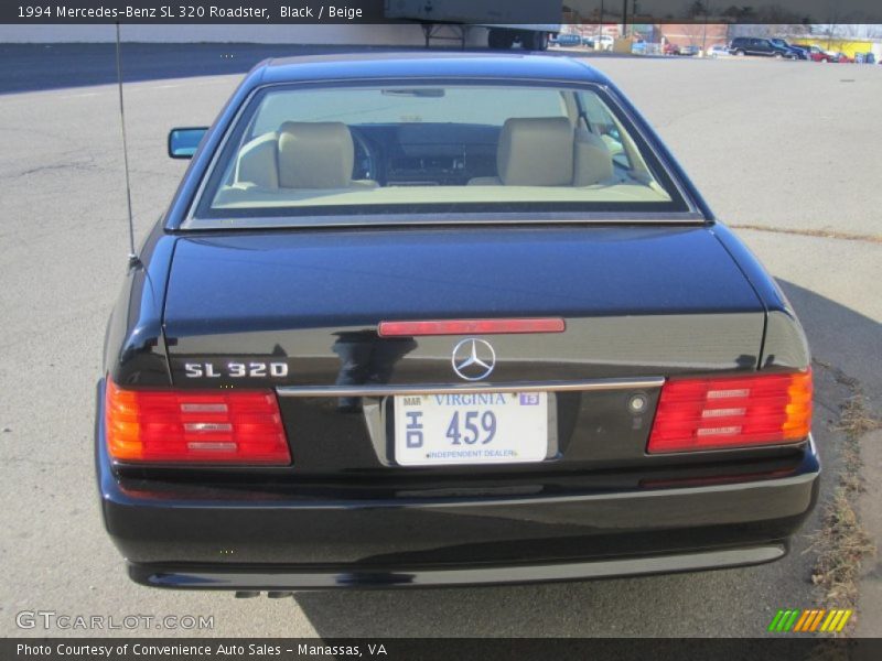 Black / Beige 1994 Mercedes-Benz SL 320 Roadster