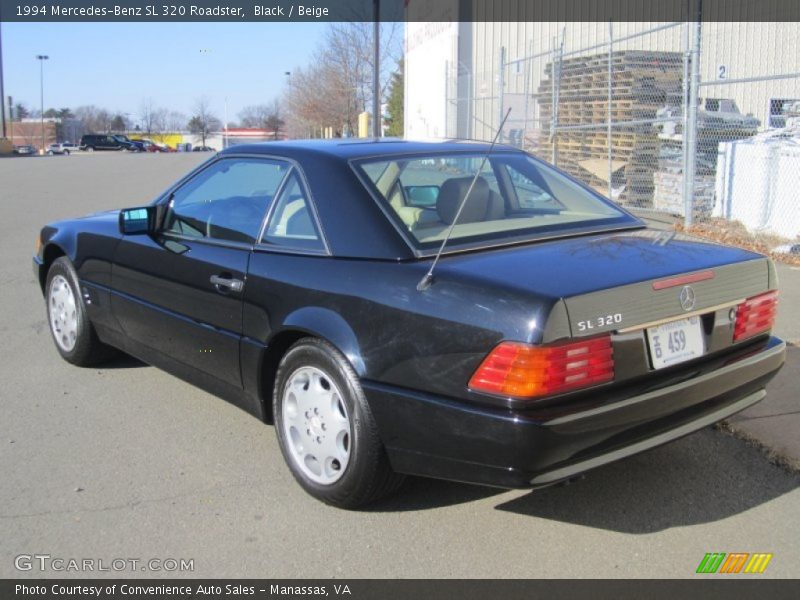 Black / Beige 1994 Mercedes-Benz SL 320 Roadster