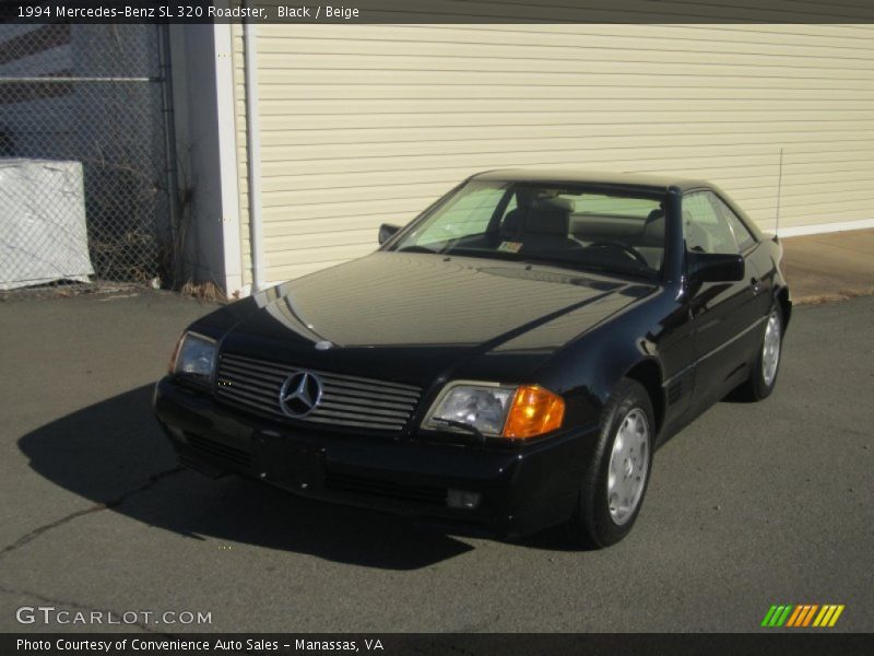 Black / Beige 1994 Mercedes-Benz SL 320 Roadster