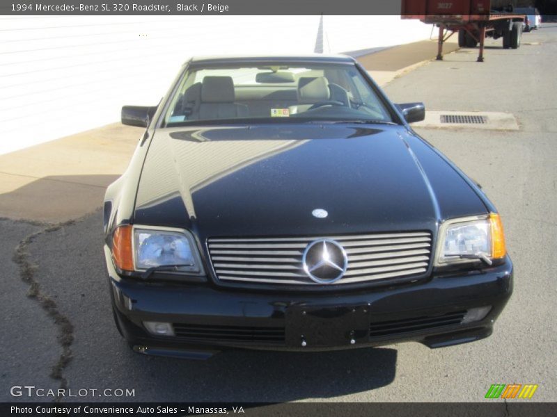 Black / Beige 1994 Mercedes-Benz SL 320 Roadster