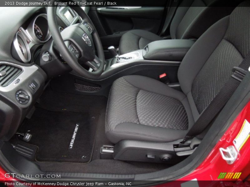 Brilliant Red Tri-Coat Pearl / Black 2013 Dodge Journey SXT