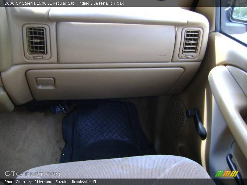 Indigo Blue Metallic / Oak 2000 GMC Sierra 1500 SL Regular Cab
