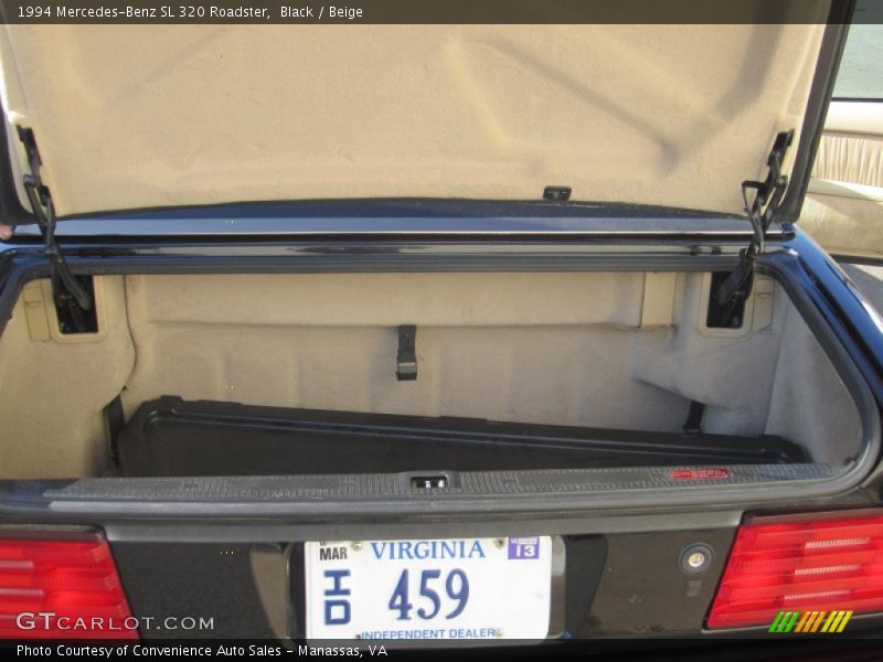 Black / Beige 1994 Mercedes-Benz SL 320 Roadster