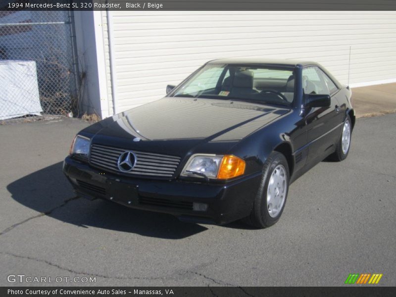 Black / Beige 1994 Mercedes-Benz SL 320 Roadster