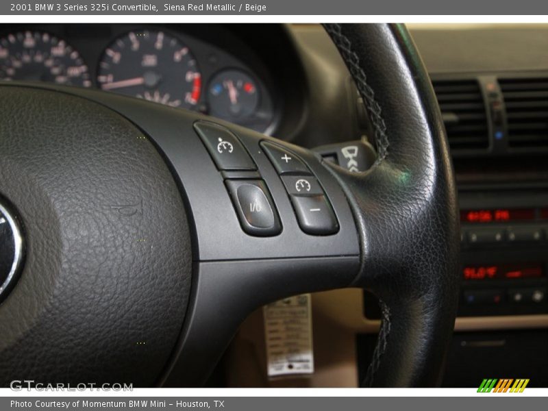 Controls of 2001 3 Series 325i Convertible