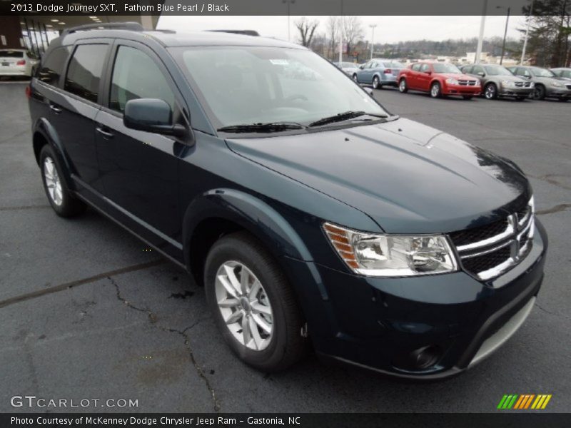 Fathom Blue Pearl / Black 2013 Dodge Journey SXT