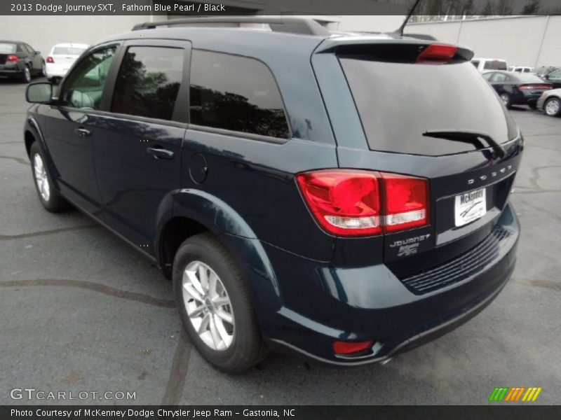 Fathom Blue Pearl / Black 2013 Dodge Journey SXT