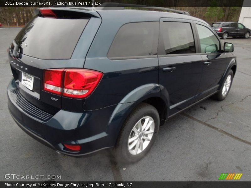 Fathom Blue Pearl / Black 2013 Dodge Journey SXT