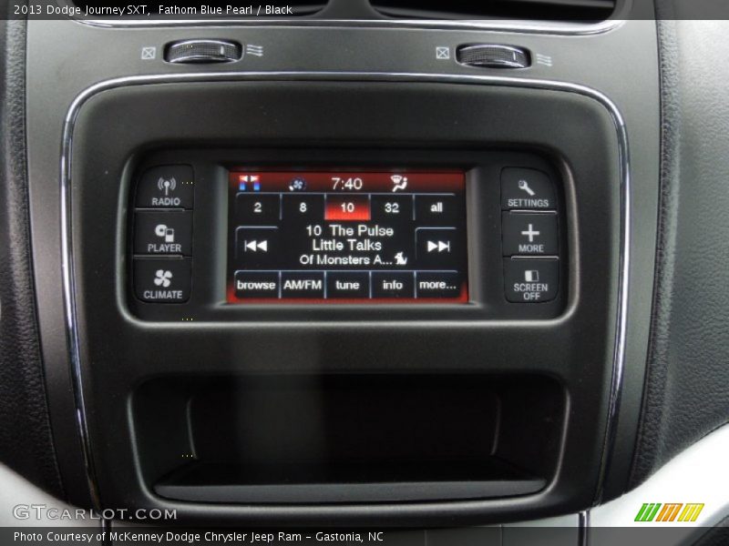 Fathom Blue Pearl / Black 2013 Dodge Journey SXT